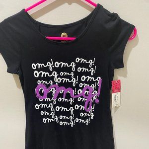 NWT Adorable "OMG" Total Girl  top sz 10